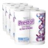 Amazon Brand – Presto! 308-Sheet Mega Roll Toilet Paper, Ultra-Strong, 6 Count (Pack of 4), 24 Count = 96 Regular Rolls