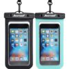 Hiearcool Universal Waterproof Phone Pouch, Waterproof Phone Case Compatible for iPhone 14 13 12 11 Pro Max XS Plus Samsung Galaxy S22 Cellphone Up to 7.2″, IPX8 Cellphone Dry Bag for Vacation-2 Pack