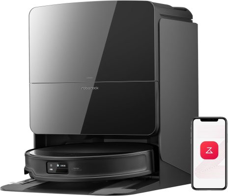roborock Saros 10R Robot Vacuum and Mop, 22000Pa, Edge Cleaning 3.14" Slim Design Reaches Under Furniture, Zero-Tangle System, Self-Cleaning Dock With Hot-Water Mop Washing for Hands-Free
