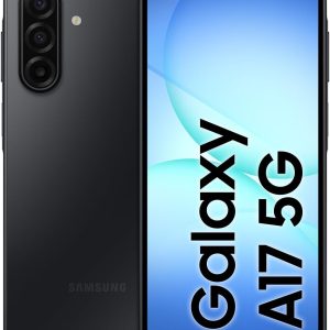 Samsung Galaxy A17 5G, AI Smartphone, Slim 7.5mm Frame, Large Screen, 50MP Camera, 128GB Storage, 4GB Memory, 5000 mAh Battery, Black, 3 Year Extended Warranty