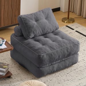 Folding Chair Bean Bag Sofa Bed,Convertible Sleeper Chair for Adults, Folding Sofa Bed Foam Filling Couch with Pillow，Sleeper Chairs Single Size Floor Mattress